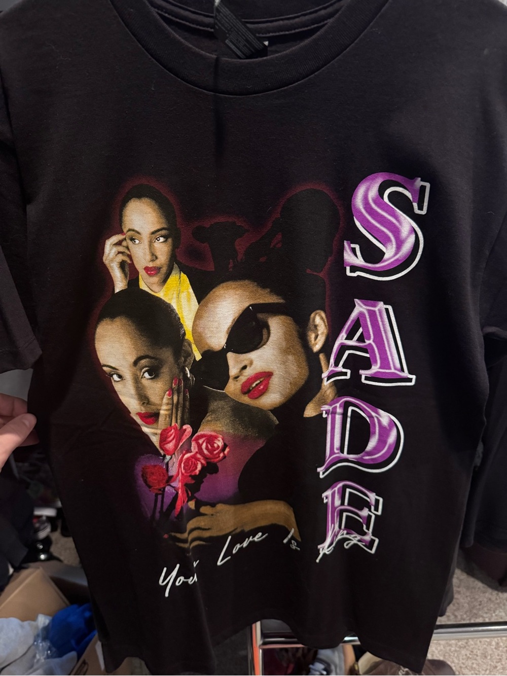 Black Sade Graphic Tee Sz Med